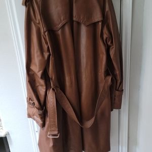 Leather coat